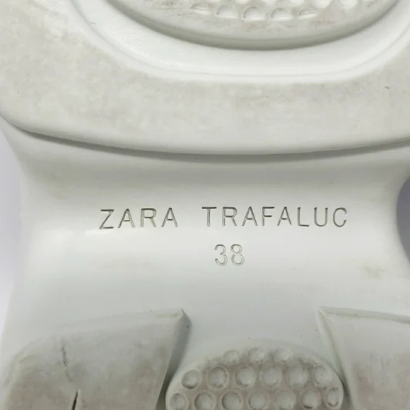 Zara Fashion Sneakers Suede Athletic Shoes Size 38 US 7.5 - Picture 10 of 12